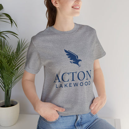 Acton Lakewood with blue logo Unisex Jersey Short Sleeve Tee