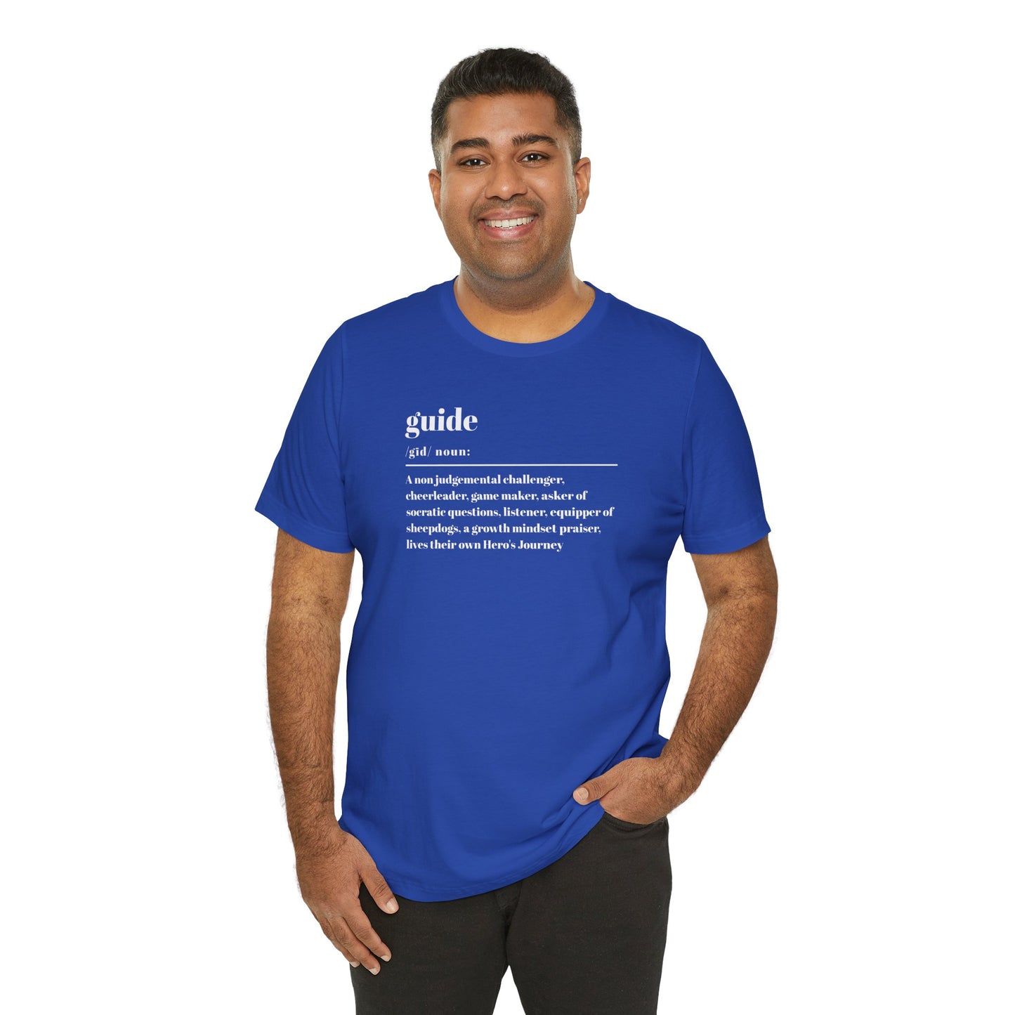 Guide definition w/back Unisex Jersey Short Sleeve Tee