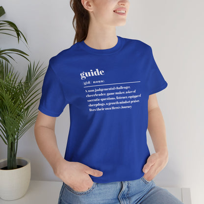 Guide definition w/back Unisex Jersey Short Sleeve Tee