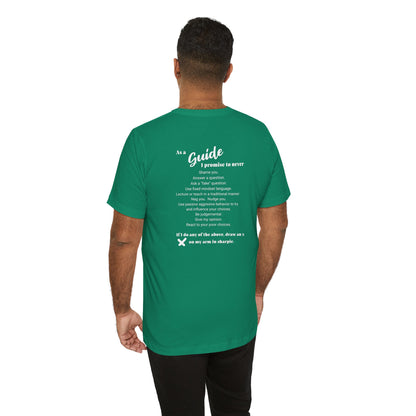 Guide definition w/back Unisex Jersey Short Sleeve Tee
