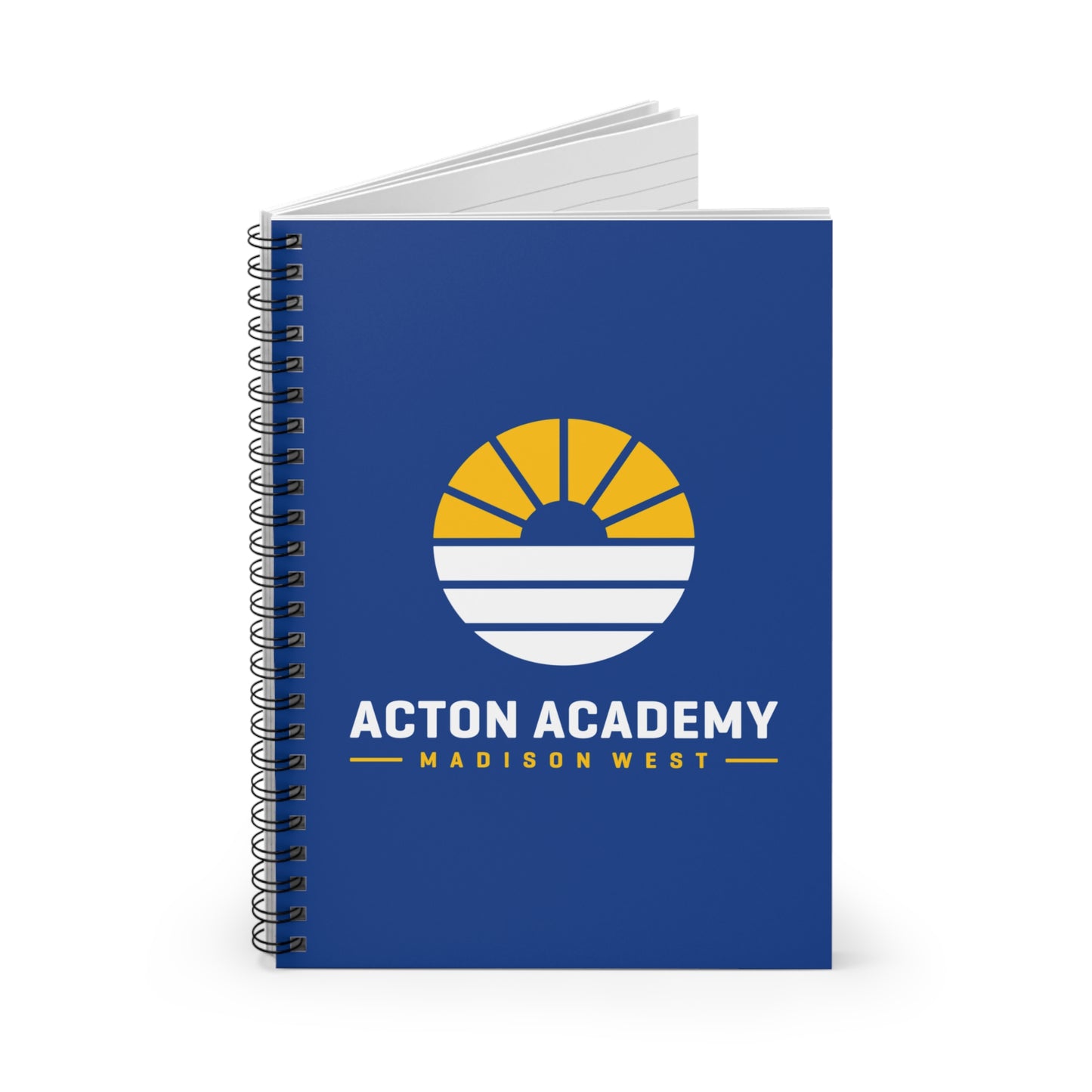 Acton Madison West Blue Spiral Notebook - Ruled Line