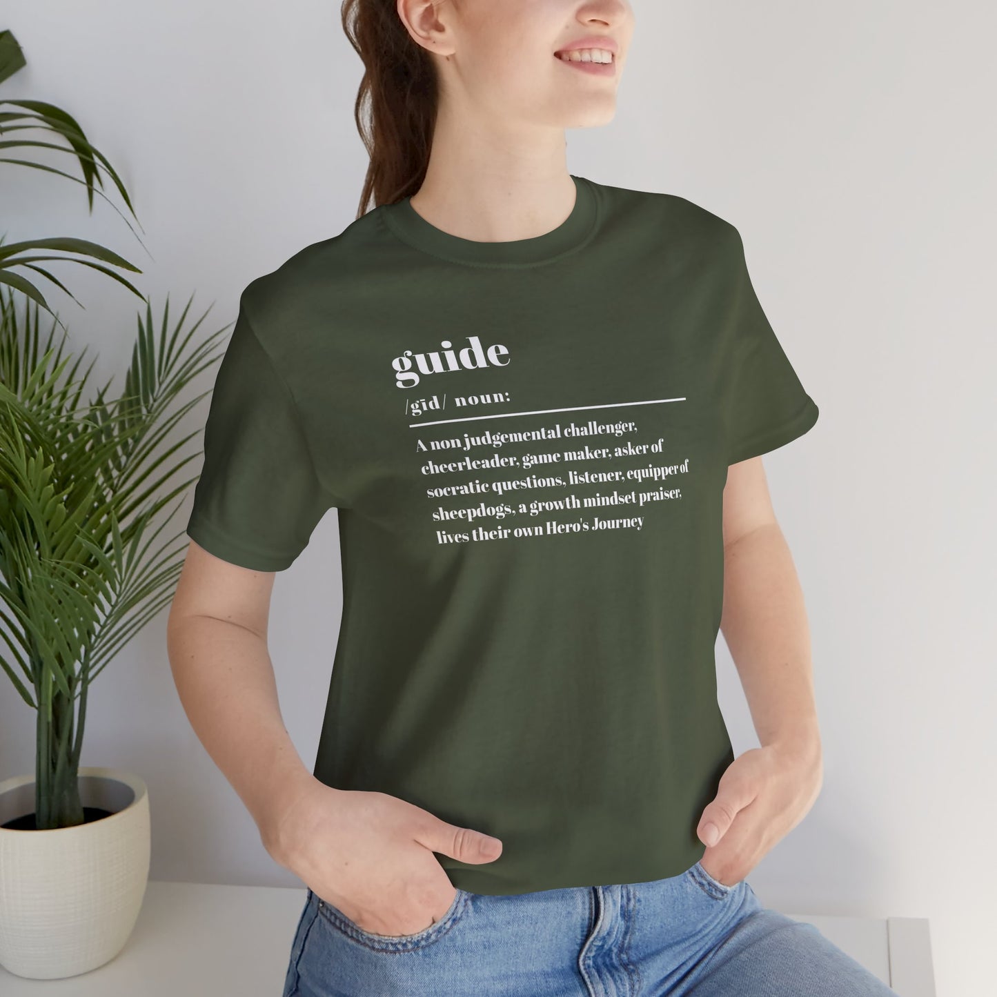 Guide definition w/back Unisex Jersey Short Sleeve Tee
