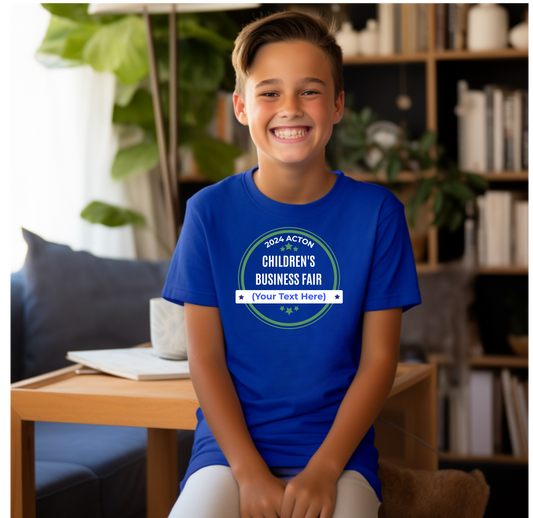 Customizable Children's Business Fair Youth Short Sleeve Tee